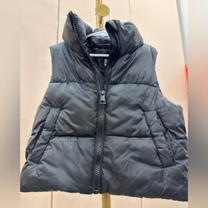 art class Gray Puffer Vest for Kids